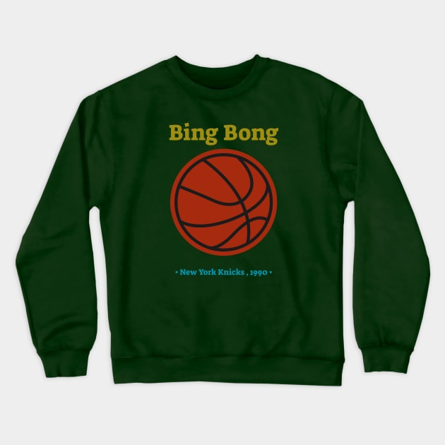 Bing Bong New York Knicks Spoof Crewneck Sweatshirt by serjbondjazz